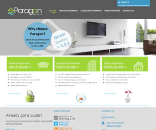 Paragonquote.com(Paragon Advance) Screenshot