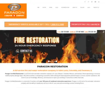 Paragonstl.com(Paragon Certified Restoration) Screenshot