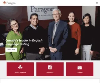 Paragontesting.ca(Paragon Testing Enterprises) Screenshot