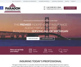 Paragonunderwriters.com(Paragon Underwriters) Screenshot