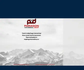 Paragonvoicemaildrop.com(Paragon Voicemail Drop) Screenshot