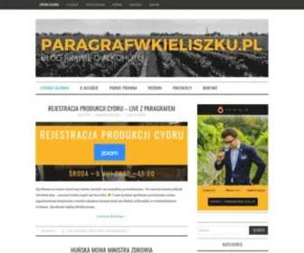 Paragrafwkieliszku.pl(Paragraf w kieliszku Paragraf w kieliszku) Screenshot