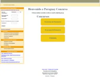 Paraguayconcursa.gov.py(Paraguayconcursa) Screenshot