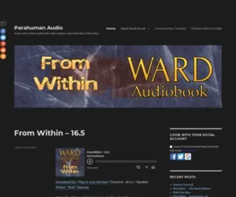 Parahumanaudio.com(Home of the Ward Audiobook) Screenshot