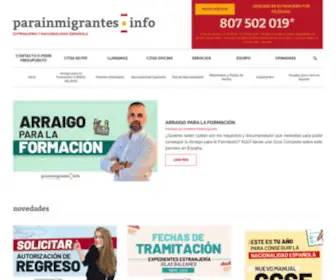 Parainmigrantes.info(Extranjería y Nacionalidad Española) Screenshot