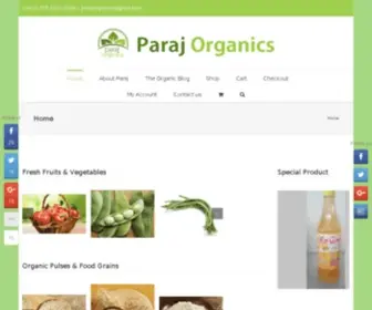 Parajorganics.com(Authentic Organic Food supplier in Ahmedabad) Screenshot