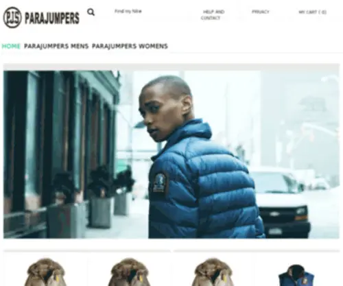 Parajumpershop.com(Parajumpers Official Jackets & Coats For Men and Women In Winter) Screenshot