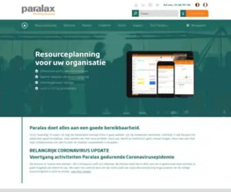Paralax.com(Alles over planning software en personeelsplanning) Screenshot
