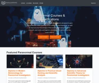 Paralearning.org(Paranormal Courses & Qualification) Screenshot