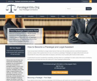 Paralegal-Edu.org(How to Become a Paralegal) Screenshot