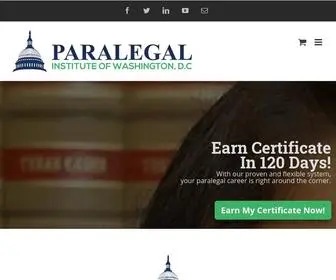 Paralegal-Institute.com(Paralegal certificate and training) Screenshot