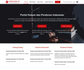 Paralegal.id(Portal Hukum dan Peraturan Indonesia) Screenshot