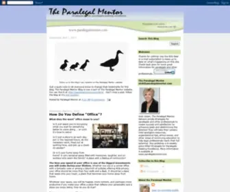 Paralegalmentorblog.com(Vicki Voisin) Screenshot