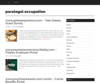 Paralegaloccupation.com(Paralegal occupation) Screenshot