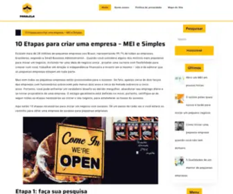 Paralelagift.com.br(10 Etapas para criar uma empresa) Screenshot