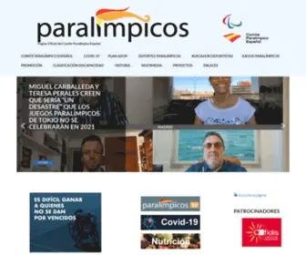 Paralimpicos.es(Página Oficial del Comité Paralímpico Español) Screenshot