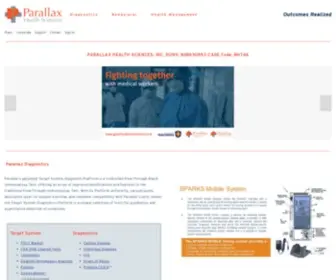 Parallaxhealthsciences.com(Parallax Health Sciences) Screenshot