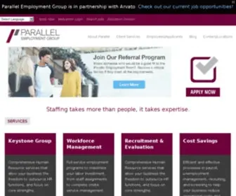 Parallelemployment.com(Parallel Employment Group) Screenshot