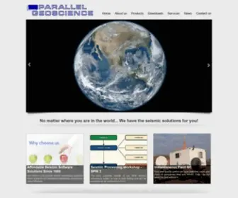 Parallelgeo.com(Parallel Geoscience) Screenshot