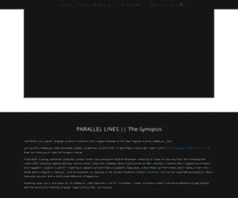 Parallellinesthemusical.com(PARALLEL LINES) Screenshot