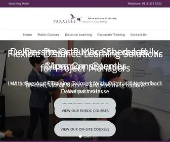 Parallelprojecttraining.com(Parallel Project Management Training Courses) Screenshot