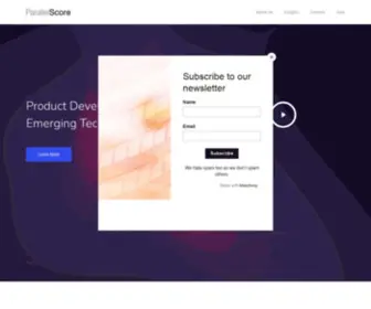 Parallelscore.com(Home) Screenshot