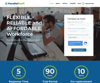 Parallelstaff.com(Nearshore Outsourcing Company) Screenshot