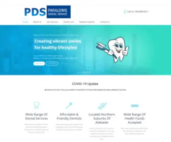 Paralowiedentalservice.com.au(Dentists Adelaide) Screenshot