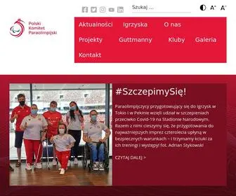 Paralympic.org.pl(Polski Komitet Paraolimpijski) Screenshot