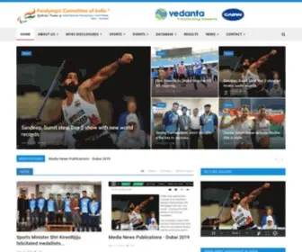 Paralympicindia.org.in(Paralympic) Screenshot