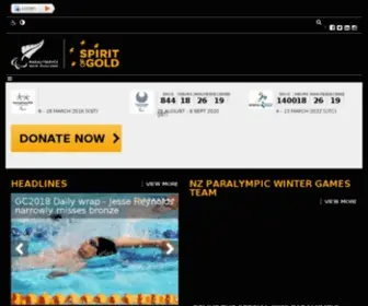 Paralympics.org.nz(Paralympics New Zealand) Screenshot