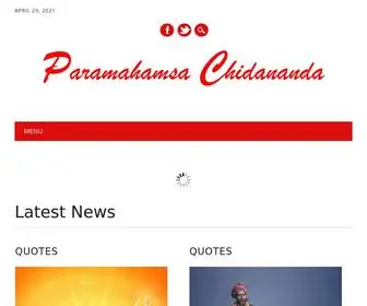 Paramahamsachidananda.org(Awakening with Paramahamsa Swami Chidananda Tirtha) Screenshot