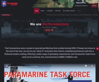 Paramarines.com(The Paramarine Task Force) Screenshot