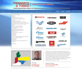 Paramco.com(Paramco and Tosko Plastic Machinery) Screenshot