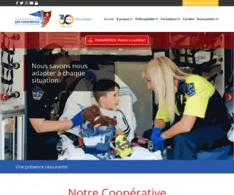 Paramedic.coop(La Coopérative des Paramédics de l’Outaouais (CPO)) Screenshot