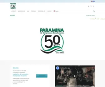 Paramina-Compressors.com(Paramina Air Compressors Manufacturers) Screenshot