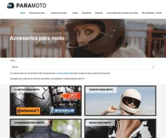 Paramoto.com.mx(Tienda online de accesorios para moto) Screenshot