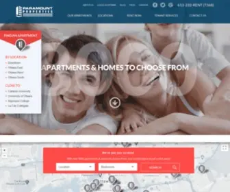 Paramountapts.com(Ottawa Apartments for Rent) Screenshot