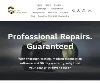 Paramountcamerarepair.com(Paramount Camera & Repair) Screenshot