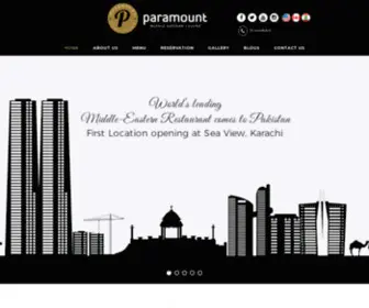 Paramount.com.pk(Lebanese Food Restaurant & Bakery Now in Pakistan) Screenshot