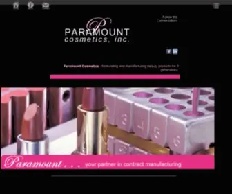 Paramountcosmetics.net(Paramount Cosmetics) Screenshot