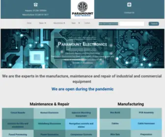 Paramountelectronics.co.uk(Industrial Electronic Repairs) Screenshot