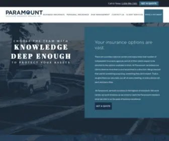 Paramountexclusiveins.com(Encino, CA Insurance Agency) Screenshot