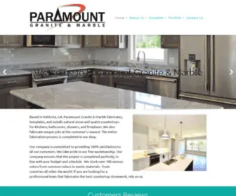 Paramountgranitemarble.com(Natural Stone) Screenshot