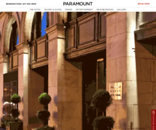 Paramounthotelblog.com(New York Travel Blog) Screenshot