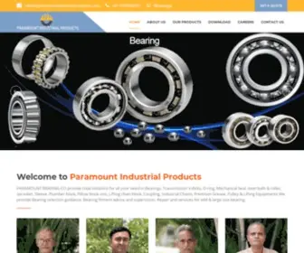 Paramountindustrialproducts.com(Ball Bearings) Screenshot