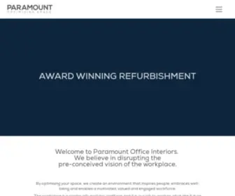 Paramountinteriors.com(Office Design and Office Fit Out Company) Screenshot