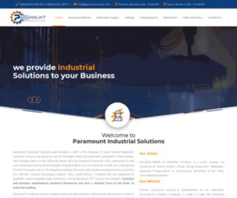 Paramountksa.com(Paramount Engineering and Construction) Screenshot