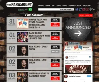 Paramountny.com(The Paramount) Screenshot