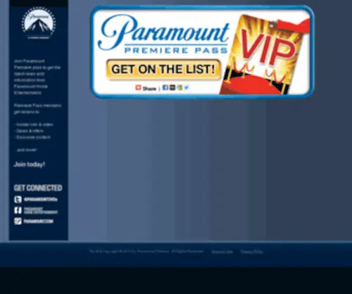 Paramountpremiere.com(Paramount Premiere Pass) Screenshot